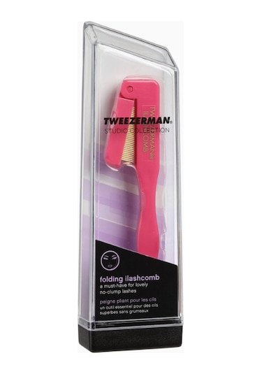 Tweezerman Folding Ilashcomb Katlanabilir Kirpik Tarağı Makyaj Fırça Ve Aplikatörleri Pembe