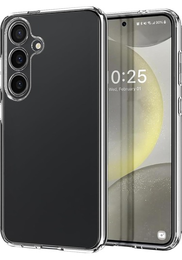 Samsung Galaxy Uyumlu S24 Fe Kılıf Kamera Korumalı Silikon Şeffaf Arka Kapak Şeffaf