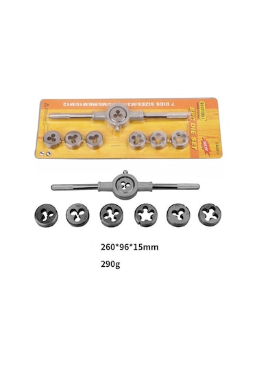 Valkyrie 8 Parça Pafta Seti Ve Kolu M3 M4 M5 M6 M8 M10 M12