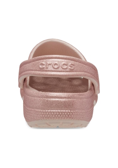 Crocs Classic Glitter Clog Bayan Terlik - Kuvars Koyu Bej