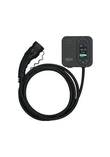 Hims HCDKS-22 22 KW Tip 2 Soketli 5M Kablolu Siyah Smart Elektrikli Araç Şarj İstasyonu
