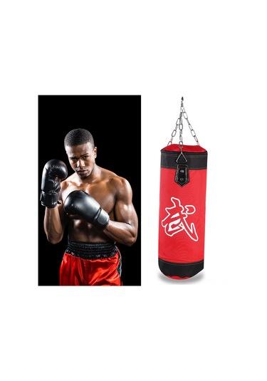 Moveevo Yeşil 80cm Boş Muay Thai Sandbagı - Oxford Kumaş, Darbe Emici, Metal Zincir Ve Güven Kanca İle Asılı Dövüş Torbası Yeşil