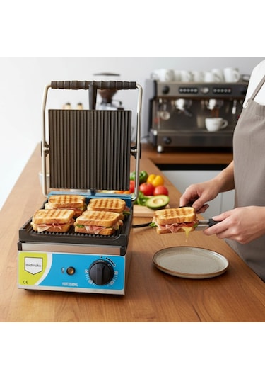 Midinoks 8 Dilim Elektrikli Döküm Profesyonel Tost Makinesi