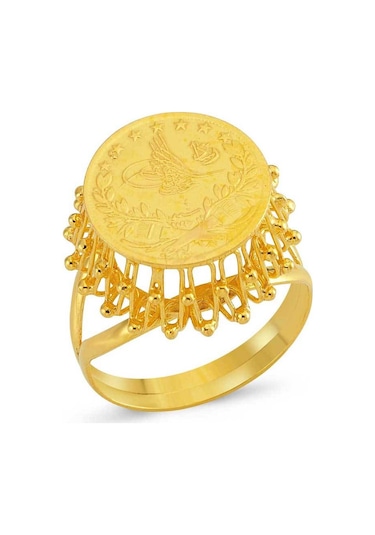 22 Ayar Reşat Çeyrekli Kafes Yüzük