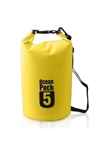 Zcjb Tek Askılı Outdoor Su Geçirmez Pvc Yüzücü Sırt Çantası Sarı 5 Litre Çok Renkli Çok Renkli