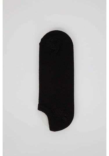 Defacto Kadın Pamuklu 3'lü Sneaker Çorap K5974AZNSBK27 Siyah