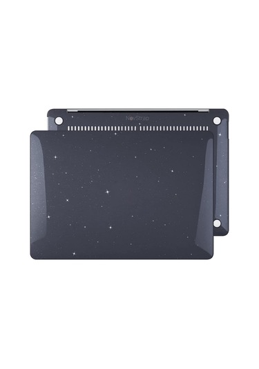 Novstrap  Macbook Pro 16 İnç M3/m3 Pro/m3 Max A2991 İle Uyumlu Parlak Simli Kılıf Sert Glitter Karışık Çok Renkli