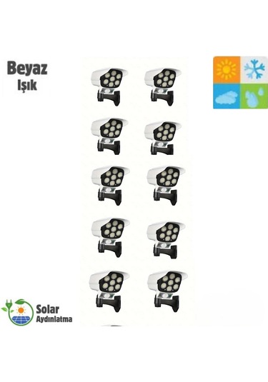 Mrs Solar Hb-200 Model 10'lu Paket Solar Güneş Enerjili Hareket S