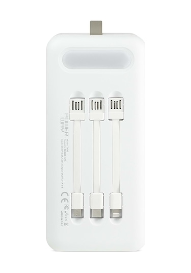 Powerway TX80 Siyah Ekstra Kablolu 80.000 mAh Kamp Powerbank