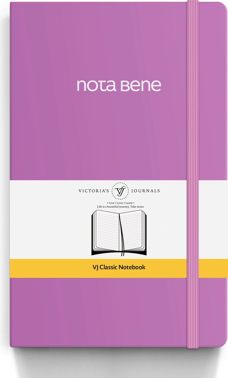 Nota Bene Classic Esnek Kapak Defter, 13x21 Cm, Çizgili Pembe