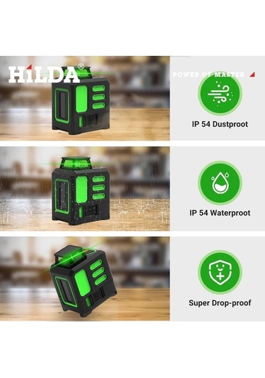 Tongxida Ab182 Lazer Seviyesi 2/5 Satır 360 Otomatik Tesviye İnşaatı Hilda'nın Seviyesi