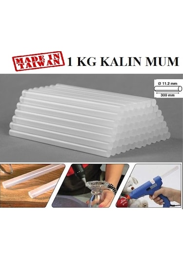 Sıcak Mum Silikon 1 KG 11.2 MM Kalın -- Kalın  Mum