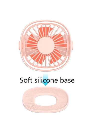 El Masaüstü Açık Öğrenci Sessiz Usb Mini Fan Pembe