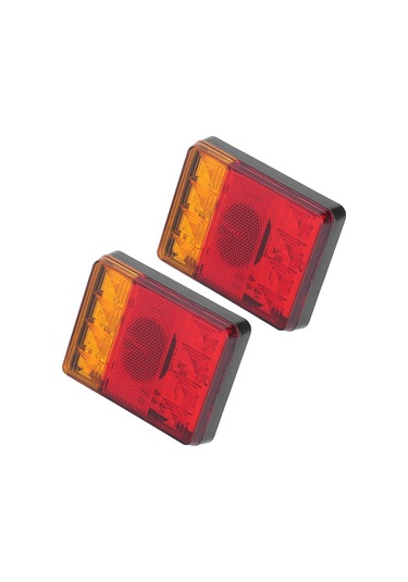 Moveevo 12v 8led Fren-sinyal-uyarı Işığı, Tamir Gerektirmeden Monte Edilebilir, Trailer-karavan-ute-kamper-atv İçin Dayanıklı Plastik 2 Adet