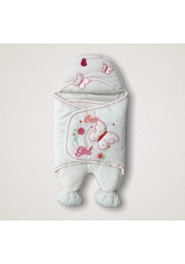 Kız Bebek Kundağı Kız Bebek Dış Kundak Battaniyesi Uyku Tulumu Hastane Çıkışı Kundak Pembe