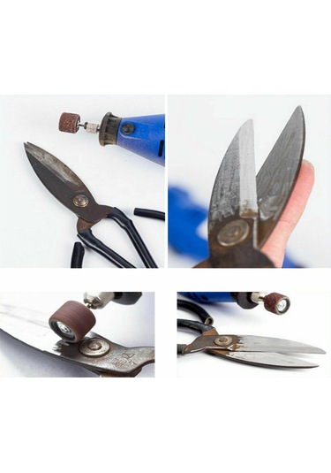 252 Adet Zımpara Tamburu Kit Tırnak Matkap Uçları Cilalı E13788-1