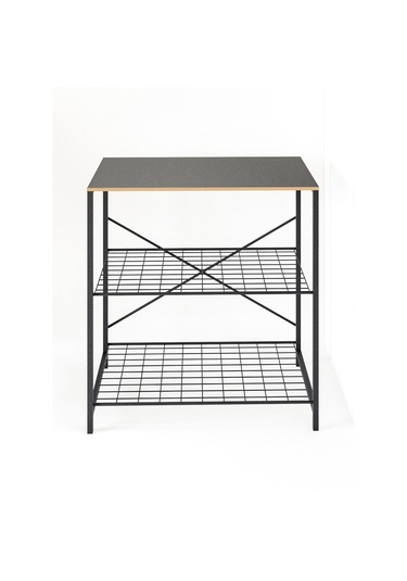 Çok Amaçlı Mutfak Rafı Bangosu Masa Geniş Füme 1441