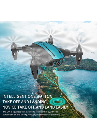Samdoo Cs02 Mini Katlanabilir Drone: 480p Kamera, Hız Kontrolü, Headless Mod Ve İzleme Uçuşu, Çekirdekli Motor, Dahili Batarya Ve Depolama Çantası