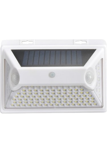 Suofeng Güneş Enerjili Duvar Lambası 118 Led'li, Hareket Sensörlü, Ip44 Su Geçirmez, Dış Mekan Bahçe Bahçe Işığı Beyaz, Tekli Paket Beyaz