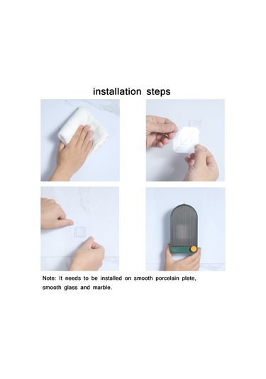 Ev Banyo Duvara Monte Kapaklı Drenaj Sabunluk Beyaz Gri