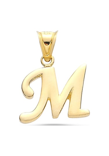 Sefa Gold 14 Ayar Altın M Harf Kolye Ucusfklu053