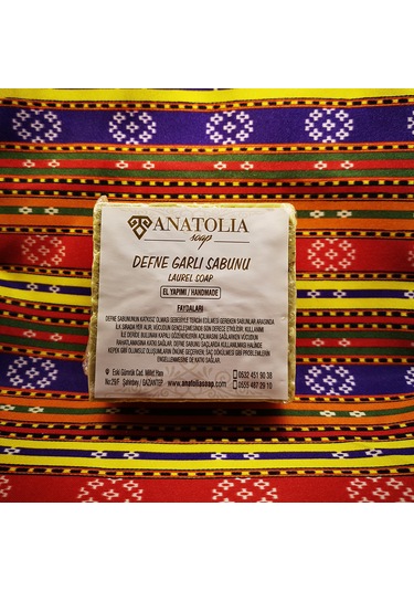 Anatolia Zeytinyağlı Defne Garlı Sabun 1 Adet