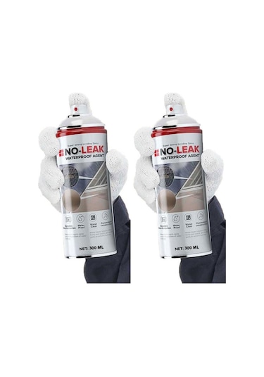 Fixtime NoLeak 1+1 Paket Su İzolasyon Sızıntı Onarım Spreyi Su Geçirmez Beyaz 2x400ML
