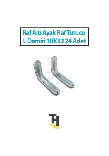 Raf Altı Ayak Raf Tutucu L Demiri 10x12 24 Adet Diğer