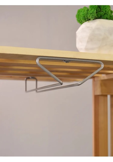 İlwi Duvara Monte Askılı Bardağınız Ve Flüt Bardak Askısı, Askı Aparatlı 430654594 Gri