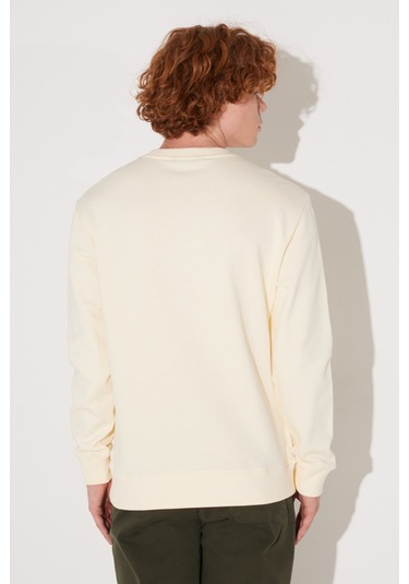 Lee Erkek Sweatshirt L81mrfnq Ekru