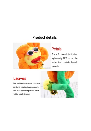 Sunflower Sax Style Bluetooth Plush Children Adult Toy ,support Usb Charging & Red