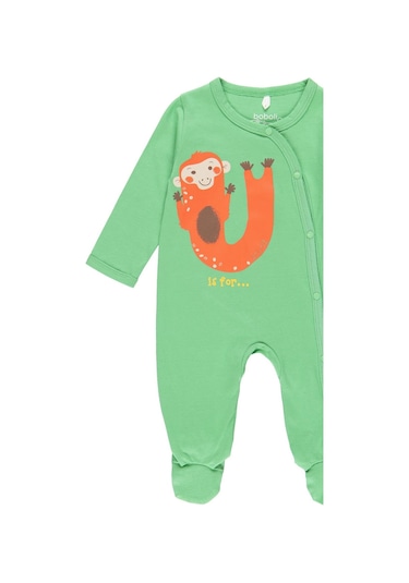 Bobolı Unisex Bebek Tulum Bo.112082 Yeşil