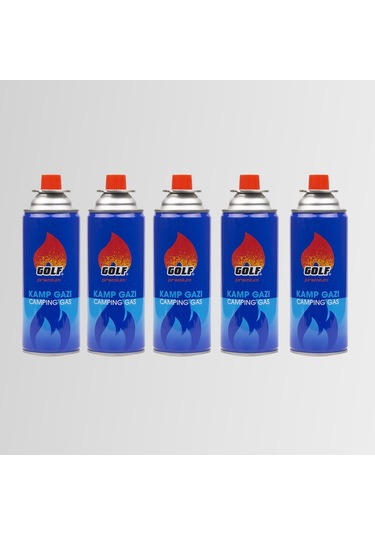 5 'li Set Golf Kamp Gazı Valfli Kartuş 227 Gr. Çok Renkli