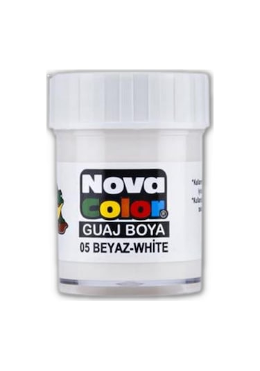 Guaj Boya 25 ml Tek Renk 1 Adet Nova Color Su Bazlı 25 ml Guaj Bo Sarı