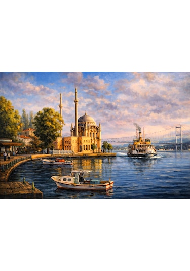 İstanbul Boğazı Ve Ortaköy Camii Kanvas Tablo