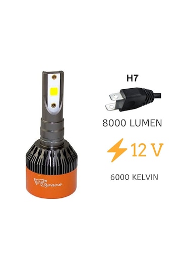Space Led Xenon 8000 Lümen 6000K Şimşek Etkisi H1-H3-H4-H7-H8-H11 461240109