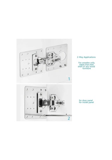 Paslanmaz Çelik Menteşe Onarım Plakası Renk