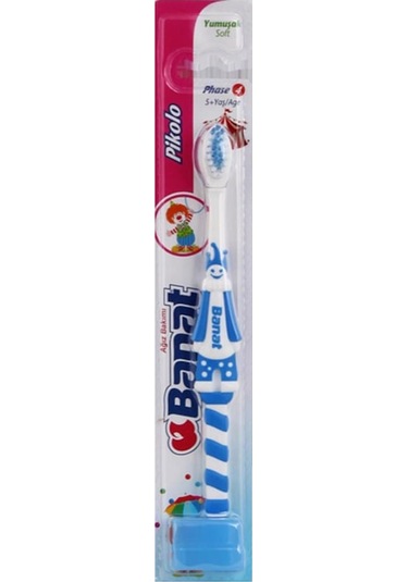 Banat Pikolo 5+ Yaş Kapaklı Çocuk Diş Fırçası Soft