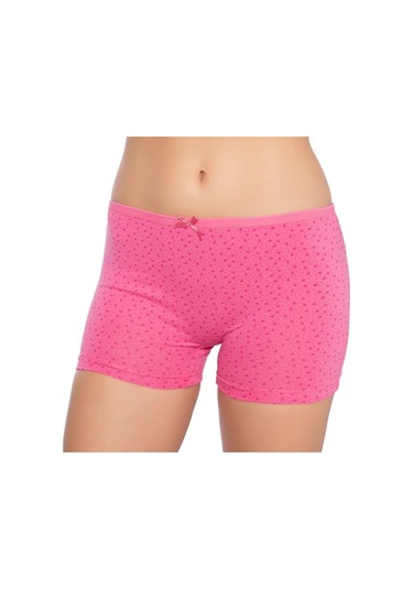 12 Adet Gümüş Bayan Desenli Likralı Empirme Şort Boxer 3098 Çok Renkli