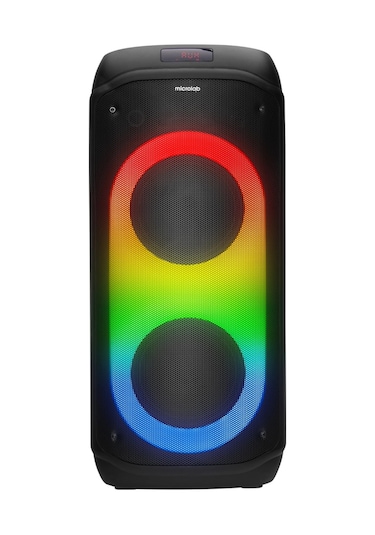 Mıcrolab M61, 80w, Taşınabilir, Bt/usb/aux/tf/tws, Rgb Işıklı, 2400mah Batarya, 2adet Vhf Mikrofon,