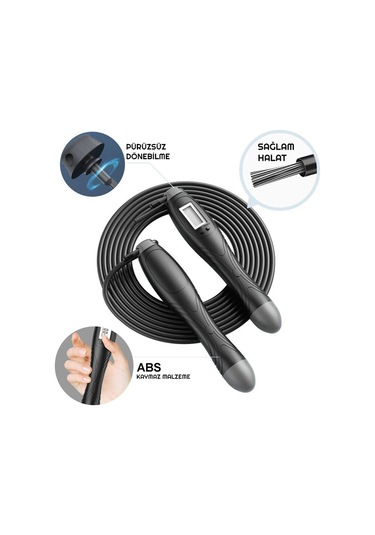 Exeo Dijital Ekranlı Sayaçlı Atlama İpi + Egzersiz Topları