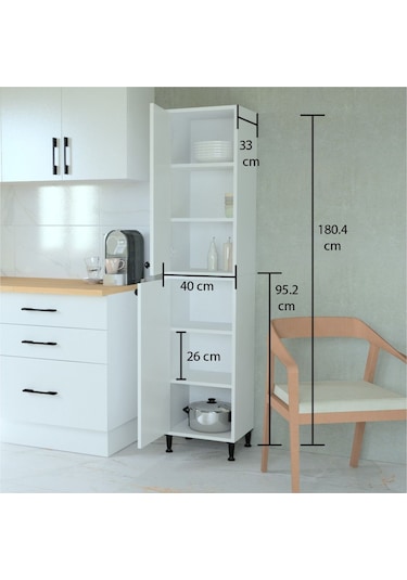 Masal Banyo Dolabı Beyaz