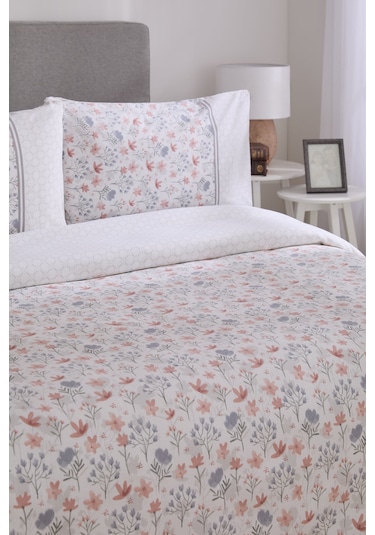 Floretta Prima Vera Tek Kişilik Pike Takımı Pembe