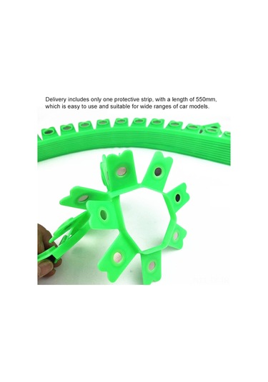 Teltree Oto Gövde Boyama Atomize Tozu Taslak Zımpara Kenar Koruması Manyetik Şerit - Yeşil, 55cm, Boyama, Tpa Malzeme, Koruma Özelliği