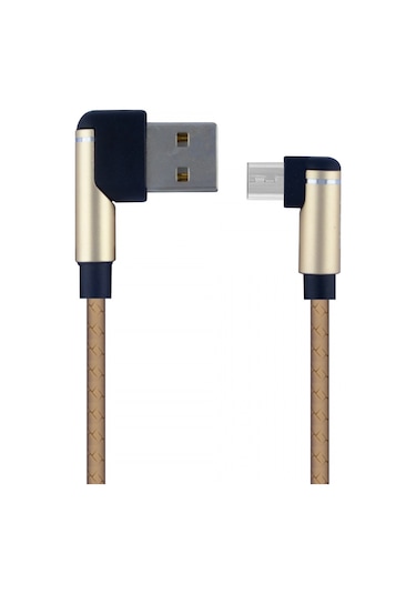 Helt HT-81 Plastik 100M Micro Şarj Ve Data Kablosu Gold