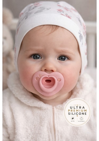 Tgm Baby Ultra Premium Silikon Kalpli Emzik Plus Açık Pembe