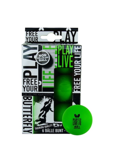 Butterfly Free Your Style 6'lı Masa Tenisi Antrenman Topu