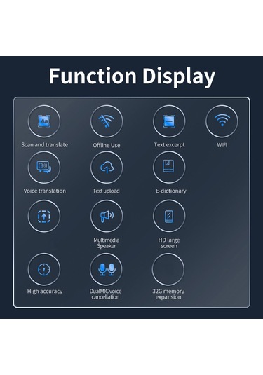 Akıllı Tarama Çeviri Kalemi, Çevresel Abs Kabuğu, Hd Dokunmatik