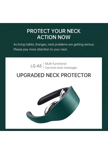 Xindoker Boyun Ve Omuz Masaj Cihazı - Elektromanyetik Darbe İle Isıtma Fonksiyonu, 15 Seviye Şiddet Ayarı, Yeşil Renk Jkp-lg-a5 Yeşil
