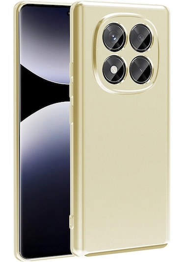 Xiaomi Redmi Note 14 Pro 4g Kılıf Zore Premier Silikon Kapak Gold